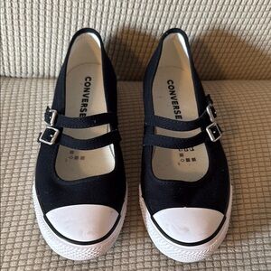Converse Black and White Mary Jane Sneakers